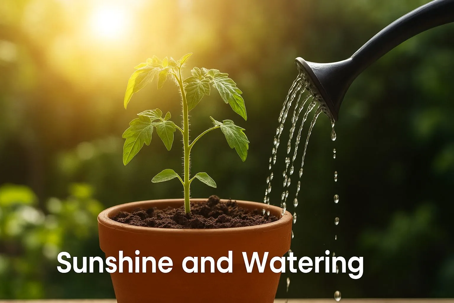 Sunshine and watering to grow tomatoes in a Balcony garden - Urban Plant